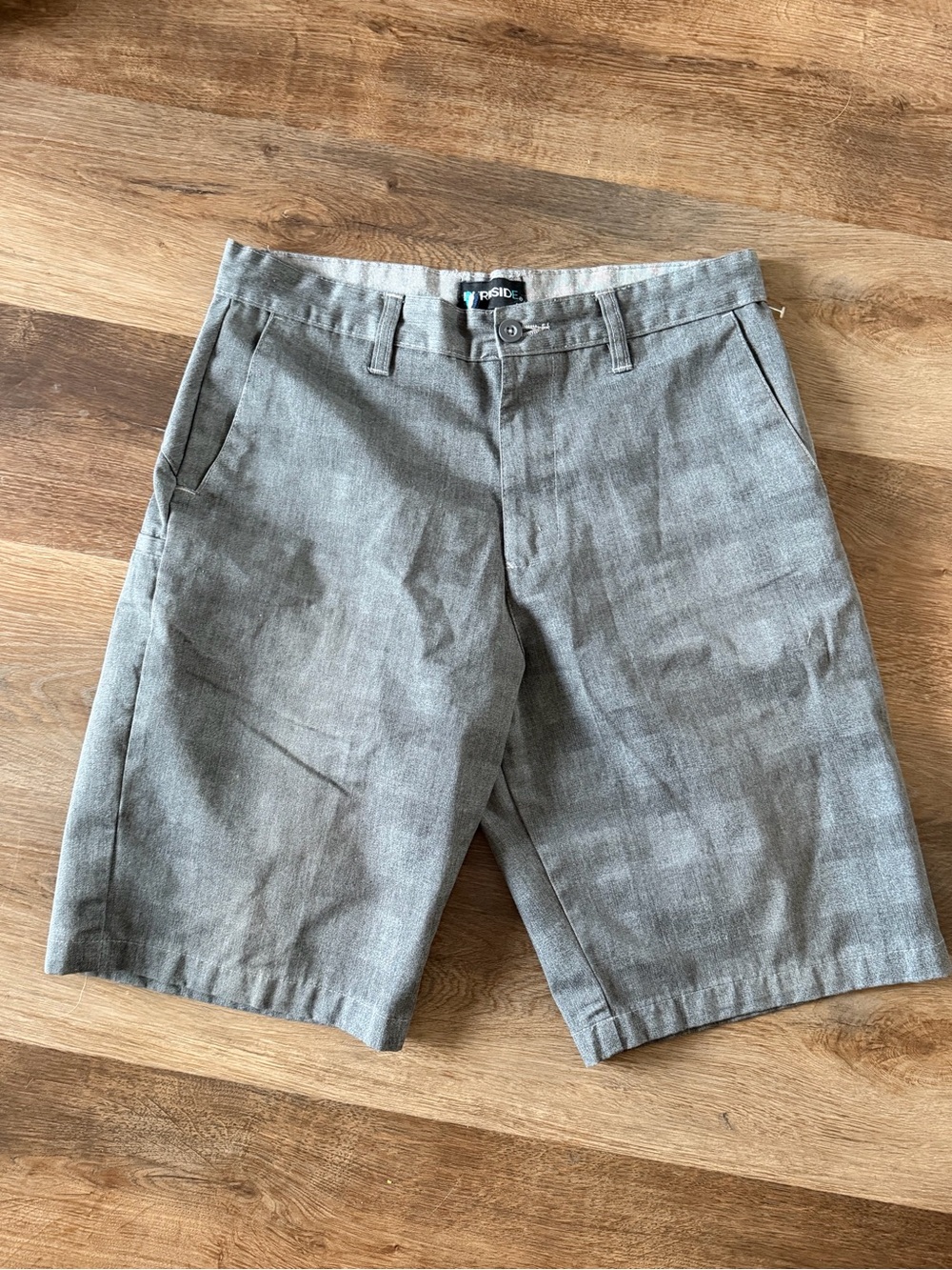 burnside Gray Flat-Front Men’s Shorts